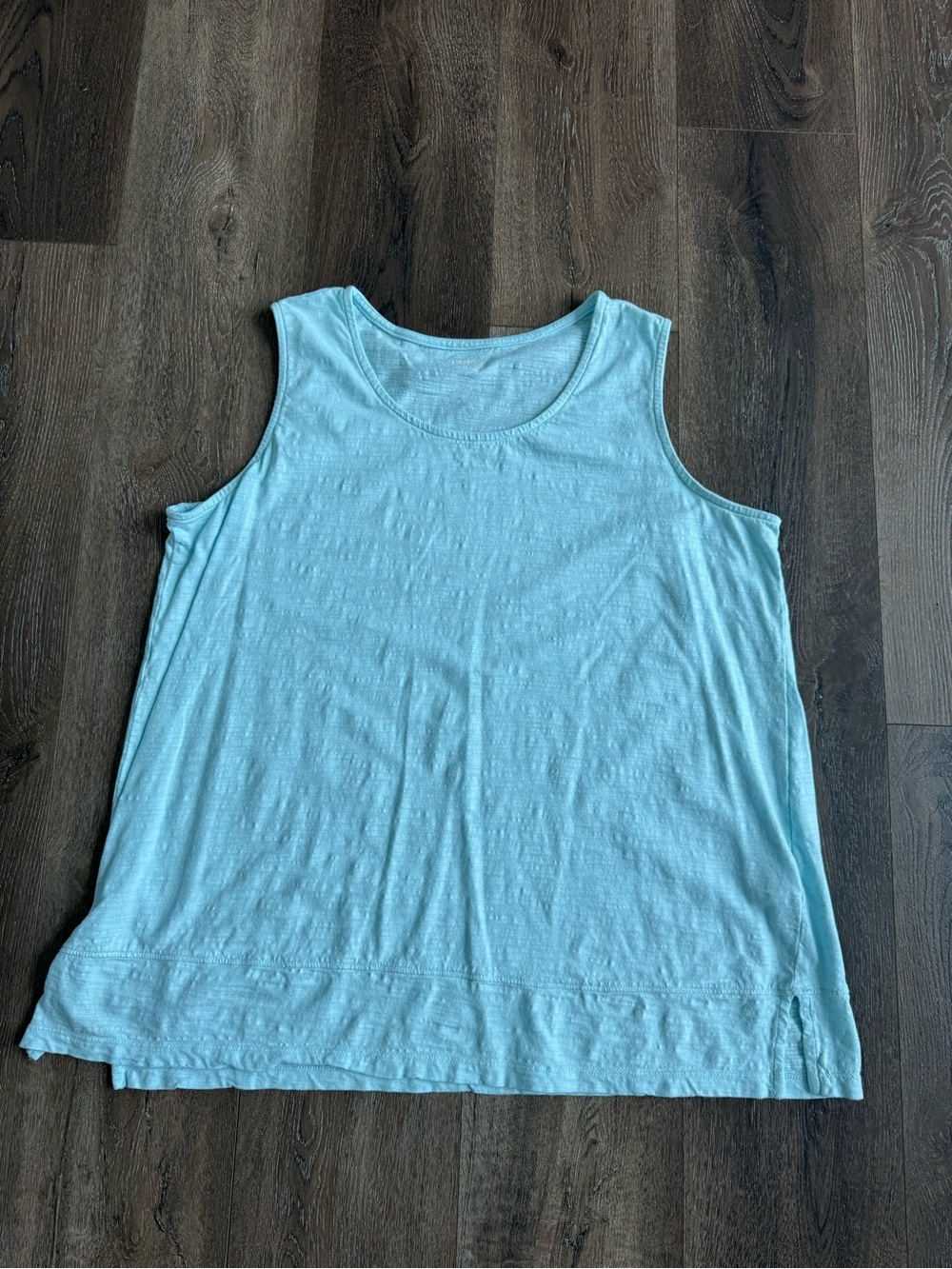 Lands' End Pale Aqua Scoop Neck Tank Women’s Size XL